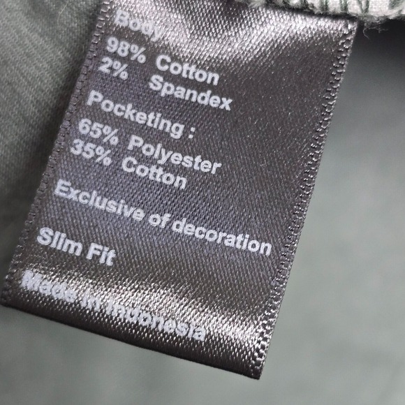 Flint and Tinder Pants Mens 31x30 (Fits 29x28.5) Green Slim Fit‎ Twill Casual - Picture 8 of 14